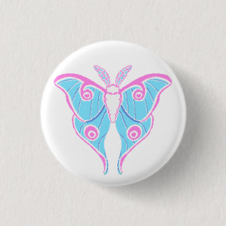 Badge Rond 2,50 Cm Moth Button