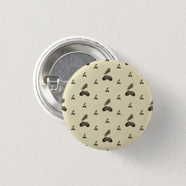 Badge Rond 2,50 Cm motif_4_acorn_2 (Devant & derrière)