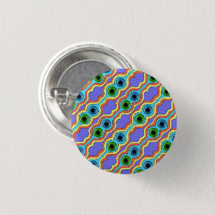 Badge Rond 2,50 Cm Motif Abstrait Coloré Sans Couture Dessiné à la Ma