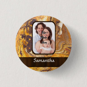 Badge Rond 2,50 Cm Motif abstrait Sandstone