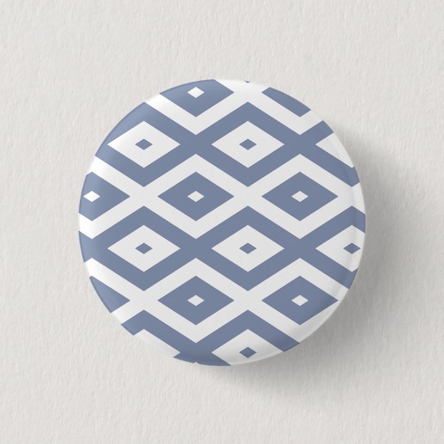 Badge Rond 2,50 Cm Motif bleu gris et blanc (Devant)