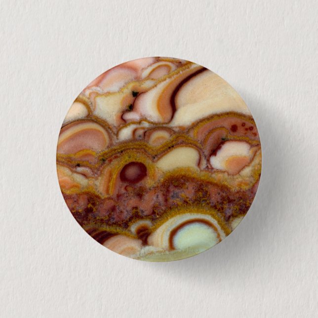 Badge Rond 2,50 Cm Motif circulaire de pierre d'onyx (Devant)