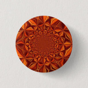 Badge Rond 2,50 Cm Motif d'art numérique kaléidoscope rouge-67546