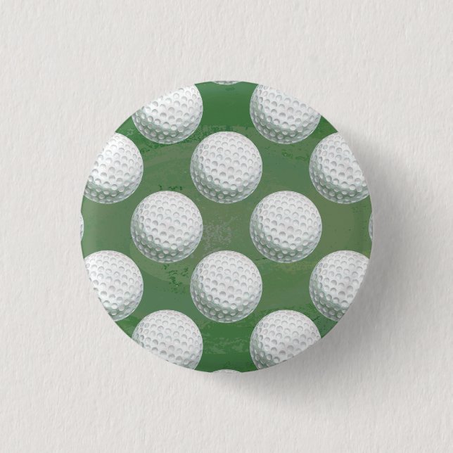 Badge Rond 2,50 Cm Motif de balle de golf peint (Devant)