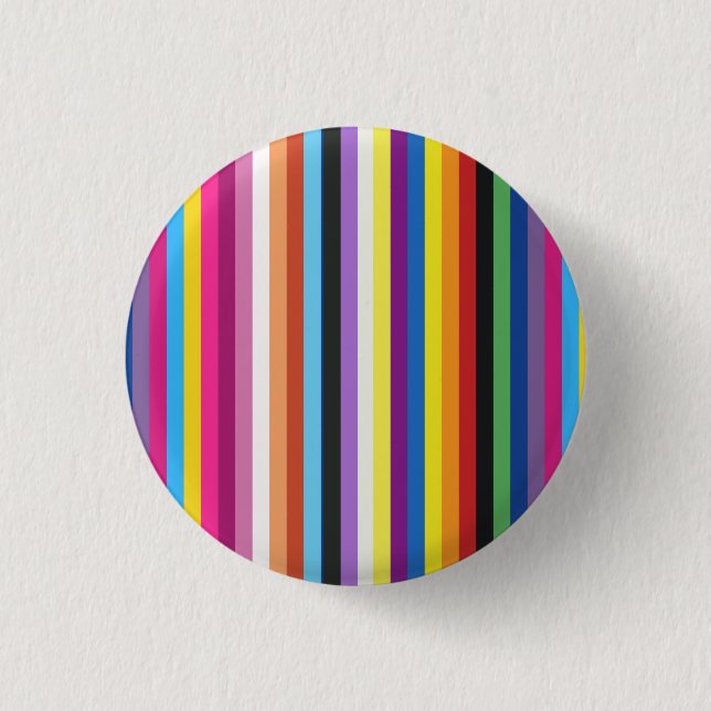 Badge Rond 2,50 Cm Motif  de bandes colorées (Devant)