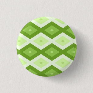 Badge Rond 2,50 Cm Motif de diamant vert Chartreuse