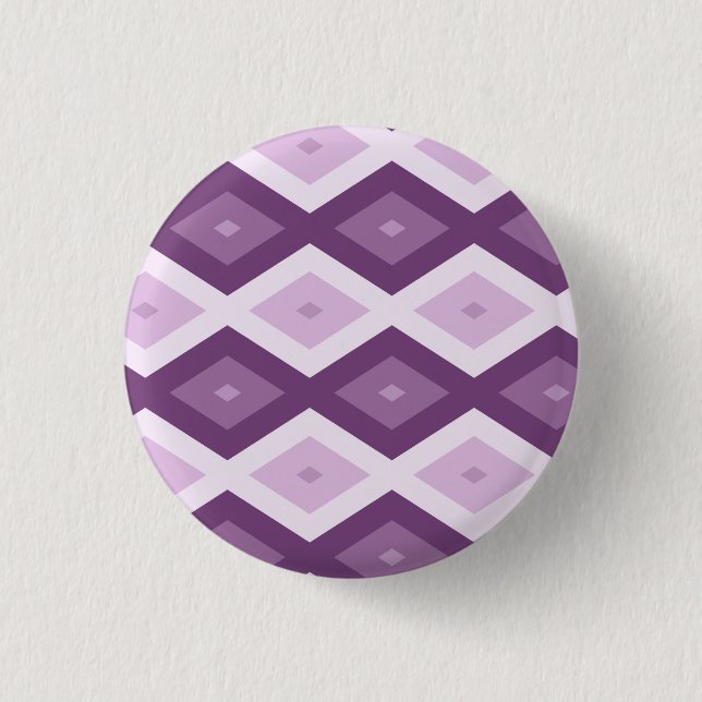 Badge Rond 2,50 Cm Motif de diamant violet (Devant)