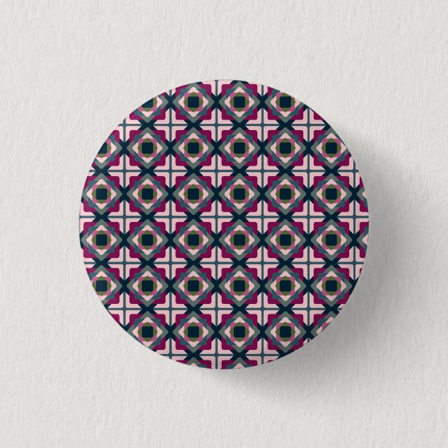 Badge Rond 2,50 Cm Motif de formes carré (Devant)