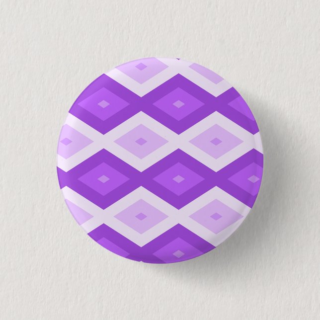Badge Rond 2,50 Cm Motif diamant violet clair (Devant)