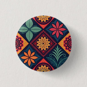 Badge Rond 2,50 Cm Motif magique Fleurs