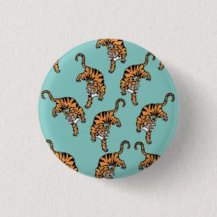 Badge Rond 2,50 Cm Motif Tigre d'Asie