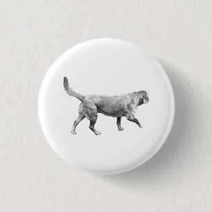 Badge Rond 2,50 Cm mouvement gris d'hiver