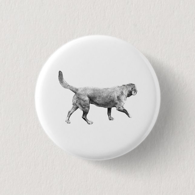 Badge Rond 2,50 Cm mouvement gris d'hiver (Devant)