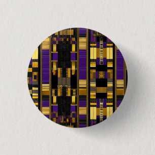 Badge Rond 2,50 Cm Multicolor de luxe Africain Caribbean Heritage