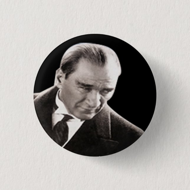 Badge Rond 2,50 Cm Mustafa Kemal Ataturk (Devant)
