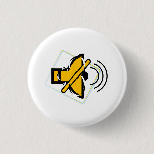 Badge Rond 2,50 Cm Mute