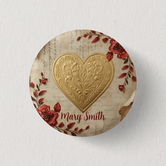 Badge Rond 2,50 Cm My Heart  (Devant)
