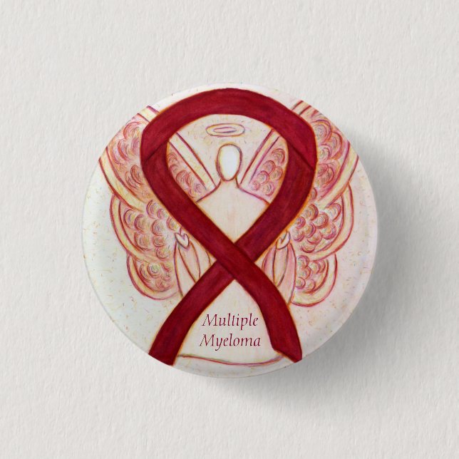 Badge Rond 2,50 Cm Myélome multiple Cancer Sensibilisation de l'angle (Devant)
