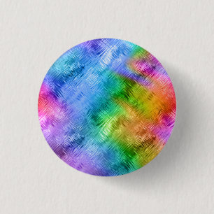 Badge Rond 2,50 Cm Mystic Topaz Blue Glassy Texture