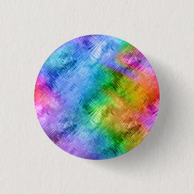 Badge Rond 2,50 Cm Mystic Topaz Blue Glassy Texture (Devant)