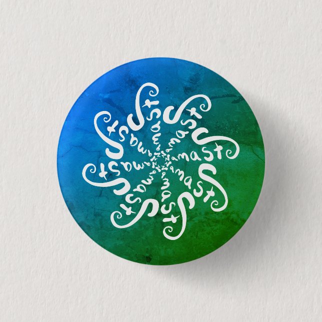 Badge Rond 2,50 Cm Namaste Mandala (Devant)