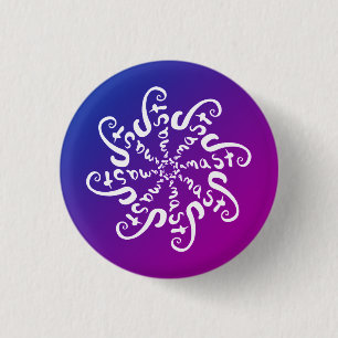 Badge Rond 2,50 Cm Namaste Mandala
