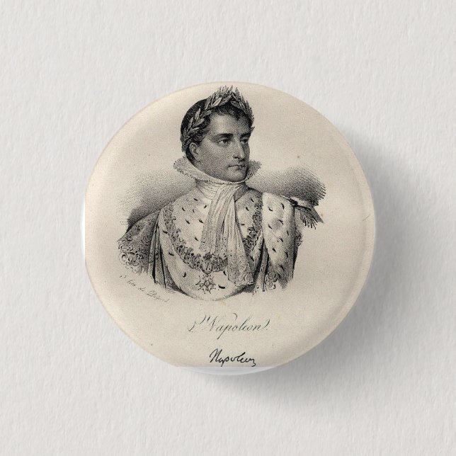 Badge Rond 2,50 Cm Napoléon Le Grand (Devant)