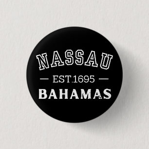 Badge Rond 2,50 Cm Nassau Bahamas