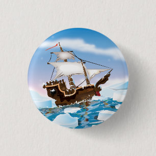 Badge Rond 2,50 Cm Navire de brise-glace