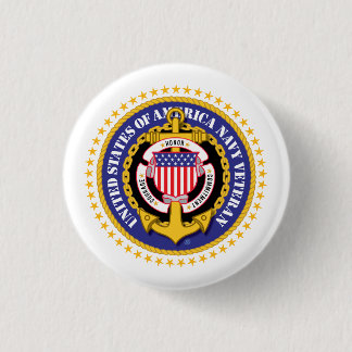 Badge Rond 2,50 Cm Navy Veteran