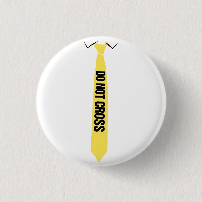 Badge Rond 2,50 Cm Ne croisez pas le bouton (Devant)