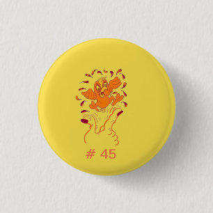 Badge Rond 2,50 Cm Ne lui donnez pas le doigt, secousse # 45 l'oiseau