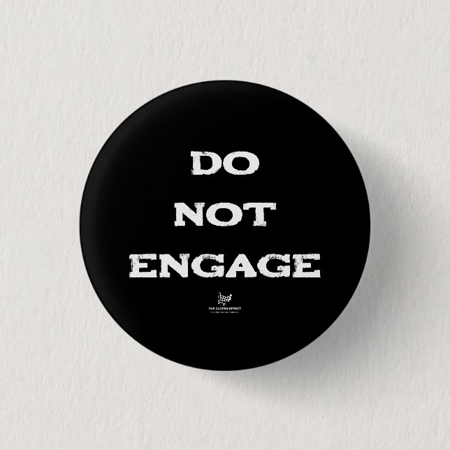 Badge Rond 2,50 Cm Ne pas engager (Devant)
