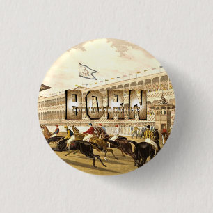 BADGE ROND 2,50 CM NÉ POUR LES COURSES HIPPIQUES