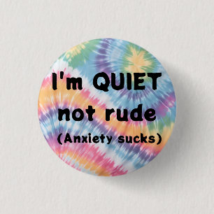 Badge Rond 2,50 Cm Ne voulez pas parler d'un insigne rond de 3 cm