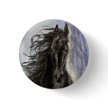 NEIGE MAGIQUE Friesian Horse bouton