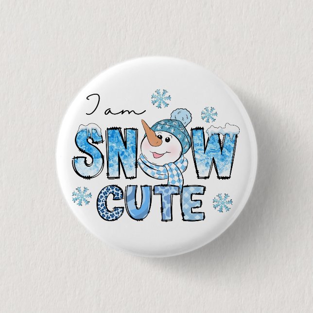 Badge Rond 2,50 Cm Neige mûre (Devant)