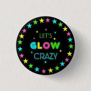 Badge Rond 2,50 Cm Neon Llow dans l'Anniversaire de enfant de la lumi