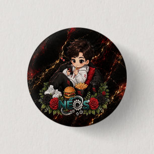 Badge Rond 2,50 Cm Neos Kawaii Zodiaque Scorpion