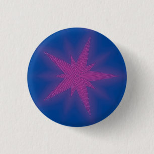 Badge Rond 2,50 Cm Neuf Étoiles - Ken Gage Art