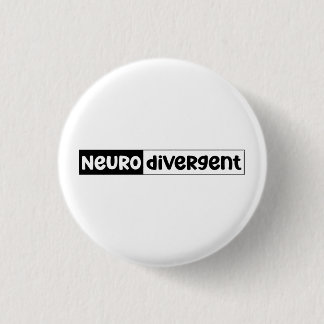 Badge Rond 2,50 Cm Neurodivergent | Sensibilisation à la diversité ne