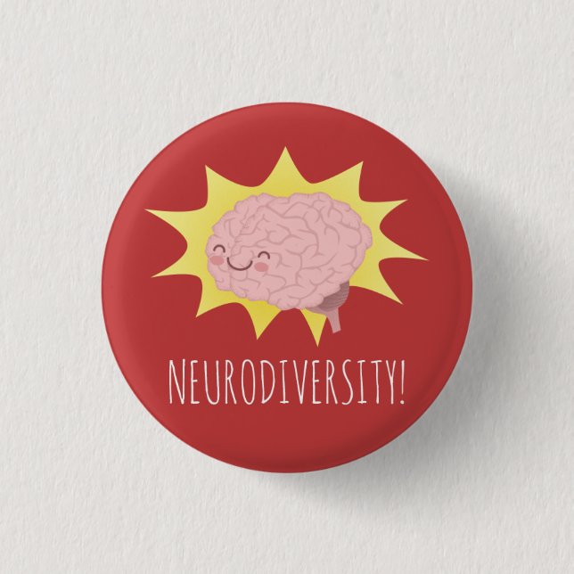 Badge Rond 2,50 Cm Neurodiversity ! (Devant)