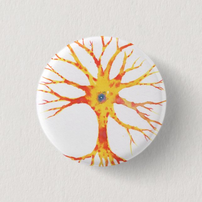 Badge Rond 2,50 Cm Neuron (Devant)