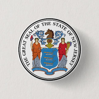 Badge Rond 2,50 Cm New Jersey