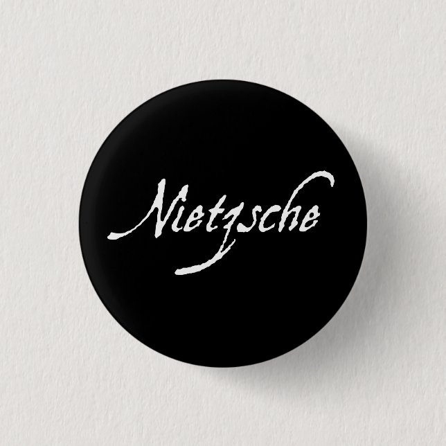 BADGE ROND 2,50 CM "NIETZSCHE " (Devant)