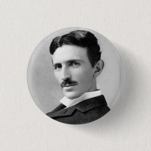 Badge Rond 2,50 Cm Nikola Tesla