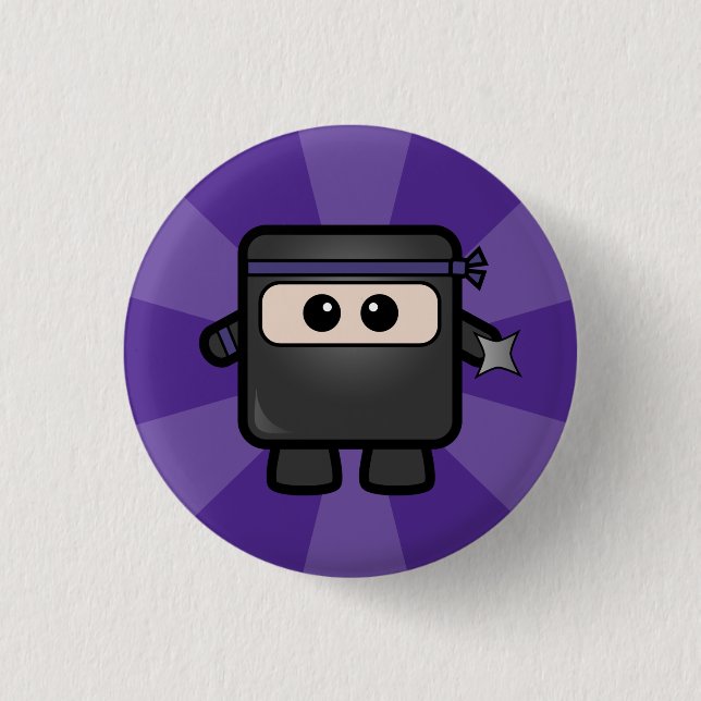 Badge Rond 2,50 Cm Ninjas contre des pirates (Devant)