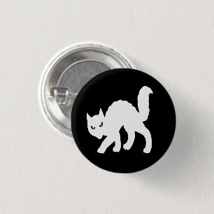 BADGE ROND 2,50 CM NIP CAT GOTHIQUE