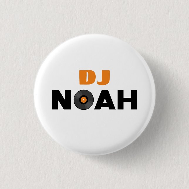 Badge Rond 2,50 Cm Noah DJ (Devant)