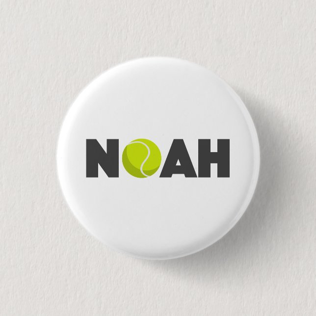 Badge Rond 2,50 Cm Noah Tennis (Devant)